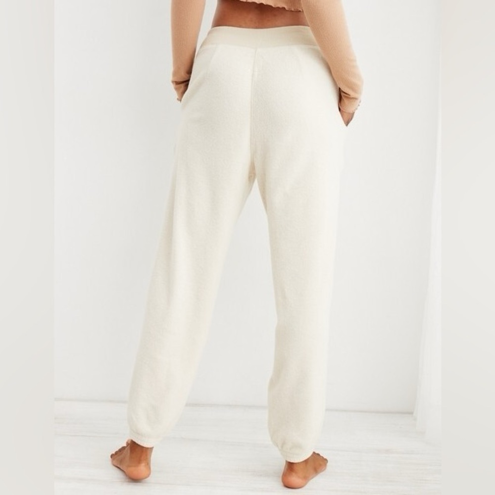 Aerie | Fleece Sherpa Comfy Zip Front Corset Jogger Pants - Picture 2 of 7